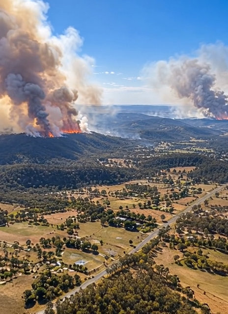 TWO MᴀssIVE FIRES COULD MERGE IN AUSTRALIA — RESIDENTS WARNED TO PREPARE TWO MᴀssIVE FIRES COULD MERGE IN AUSTRALIA — RESIDENTS WARNED TO PREPARE